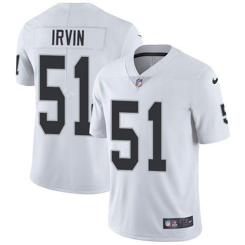 Nike Raiders #51 Bruce Irvin White Youth Stitched NFL Vapor Untouchable Limited Jersey